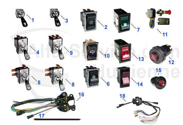 Alfa-Service - PUSH/TOGGLE SWITCHES 1966-86