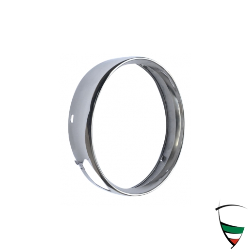 Scheinwerferzierring GT Glatthaube 1967-76 mit Regleröffnung INOX