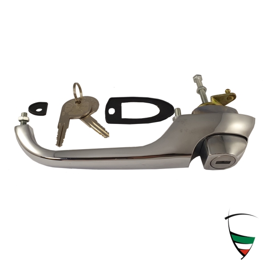 Maniglia esterna dx Spider osso di seppia e primi modelli coda tronca incluso cilindretto e guarnizioni