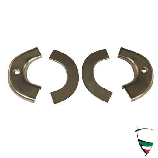 Endstücke f. Zierleiste innen hinteres Ausstellfenster GT/V Edelstahl, als Satz