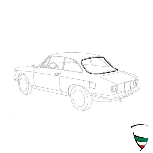 Zierrahmen Heckscheibengummi Bertone