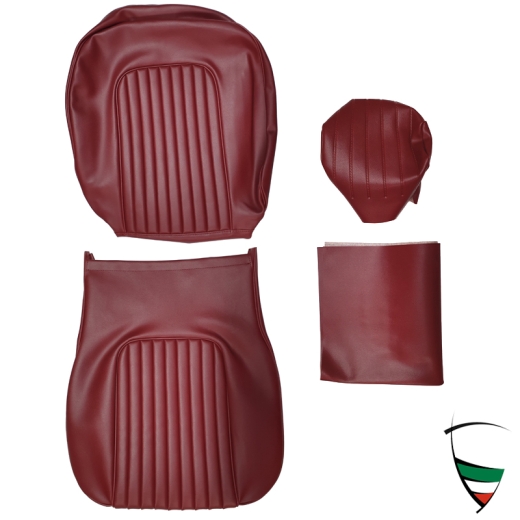 vestido asiento skai bordaux, costura longitudinal Spider 70-77