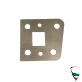 Trscharnier Distanzplatte Edelstahl 1mm GT Bertone oben 1. Serie