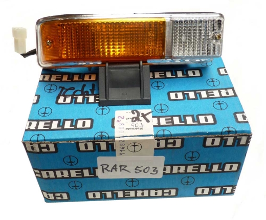 Blinker GT Bertone 1970-77 rechts, orange-weiß original CARELLO 11.480.716