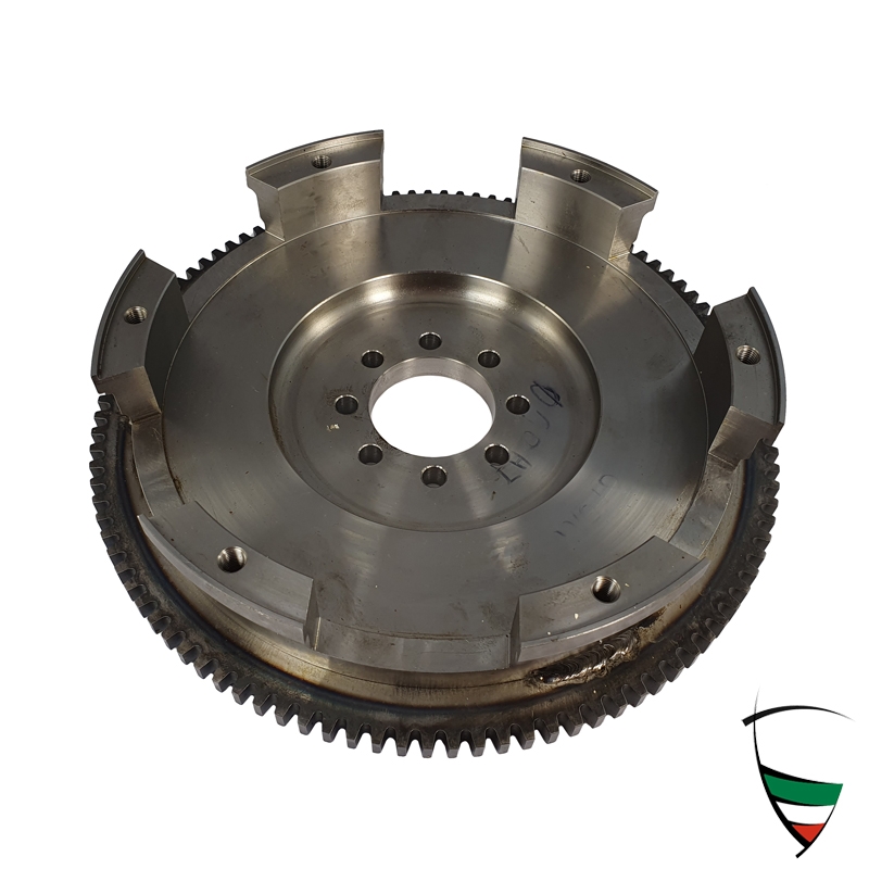 Schwungscheibe (Stahl) 8 Loch 105 Zähne, gewichstoptimiert 6,25Kg mechanische Kupplung