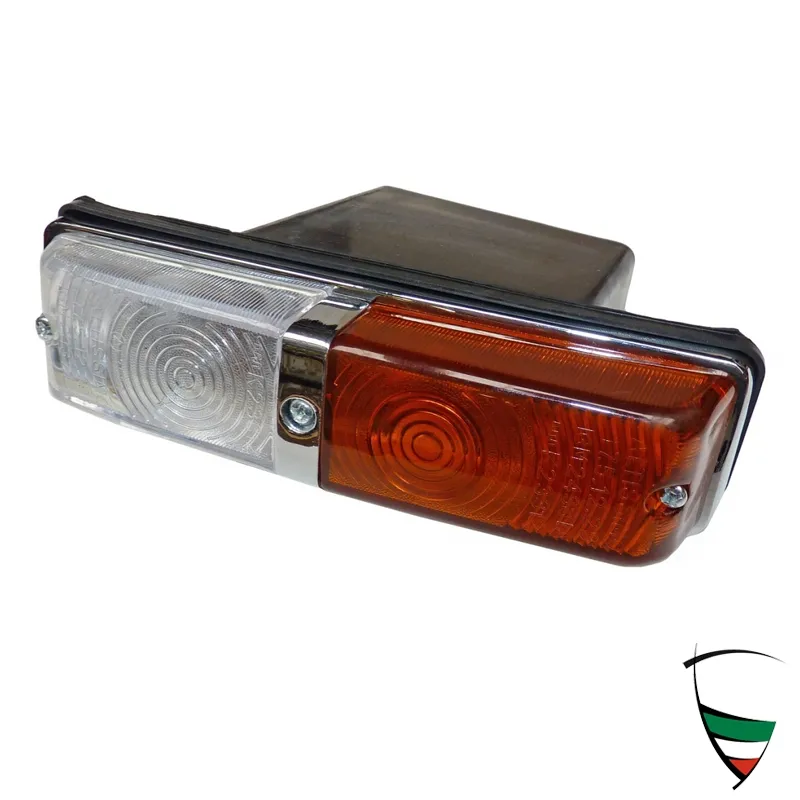lampeggiante Altissimo sinistro con inserto cromato 63-74 arancione/bianco