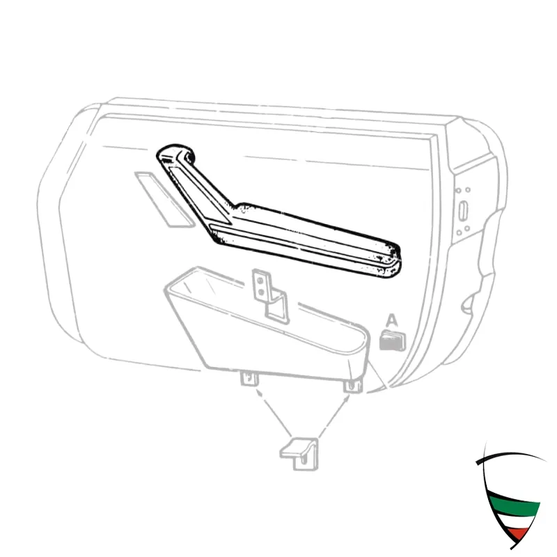 Spider 1978-89 armrest right