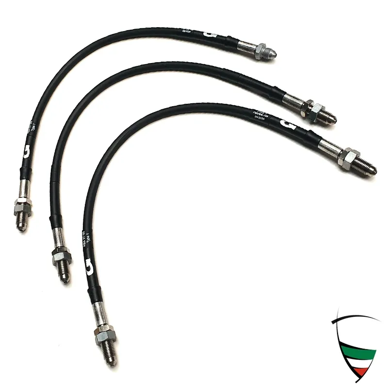 Bremsleitungen Stahlflex 105 schwarz mit ABE, Satz