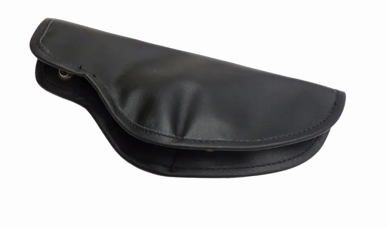 cuffia leva freno a mano in pelle nera Spider 78-86, con pulsanti