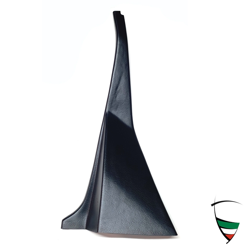 Habillage montant central, Droite, Noir-deux orifices 83-93, en plastique avec Skay structure