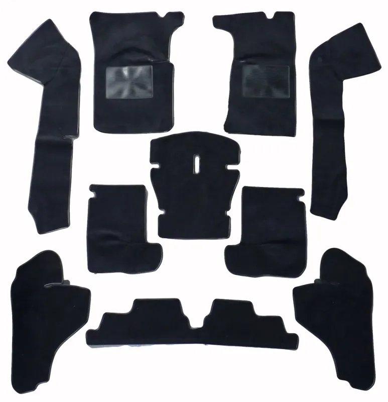 CARPET SET SPIDER 90 BLACK 10 PCS