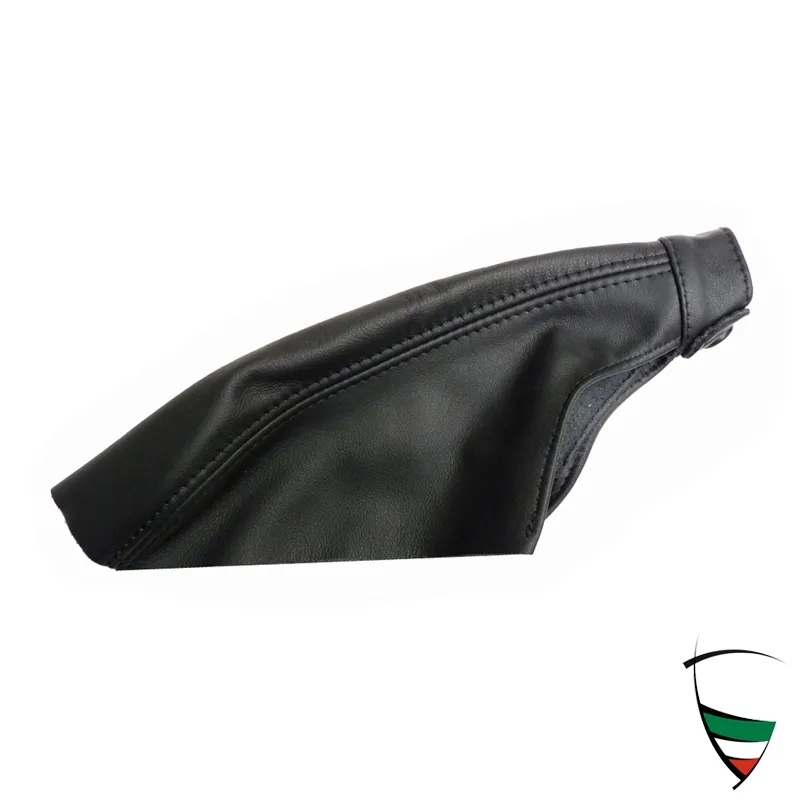 cuffia leva frena a mano in pelle nero Spider 87-93