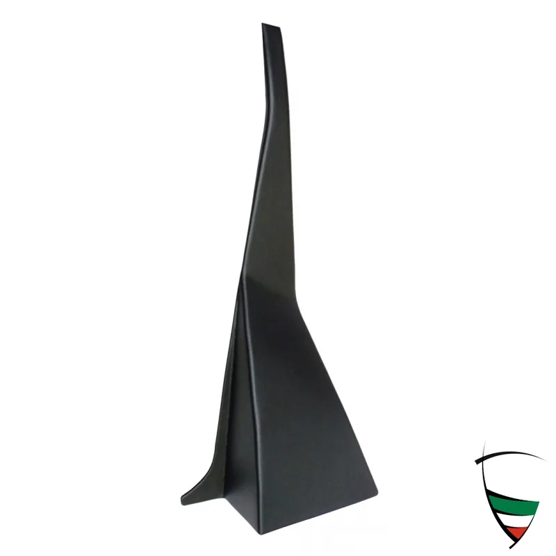 Habillage montant central, Droit, plastique noir 70-83, avec couverture en Skay
