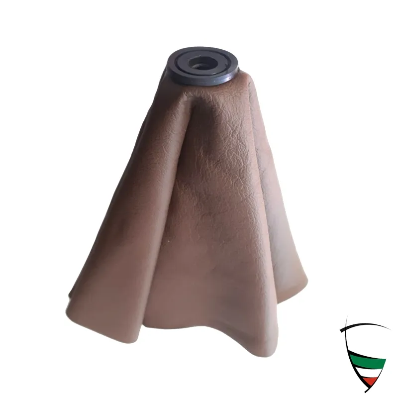cuffia cambio Spider in pelle marrone con consolle centrale