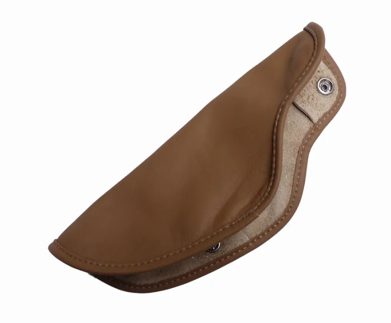 cuffia leva freno a mano, pelle marrone Spider 78-86