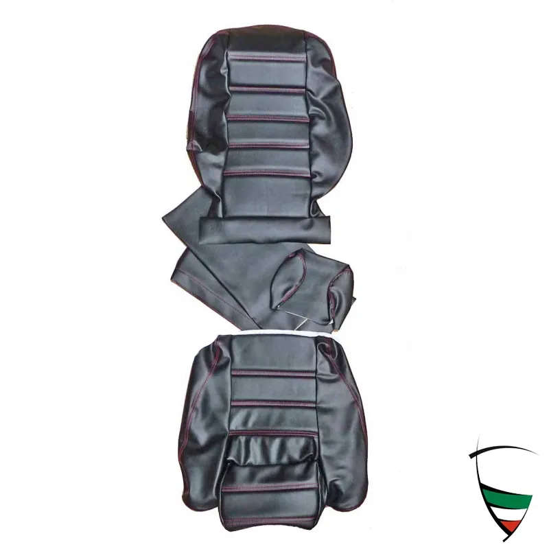 rivest. Spider 86-90 nero con cuciture filo rosso rosse