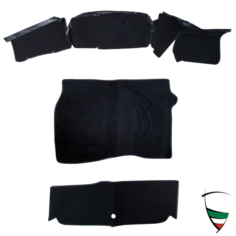TRUNK CARPET- SPIDER 1990-93 black