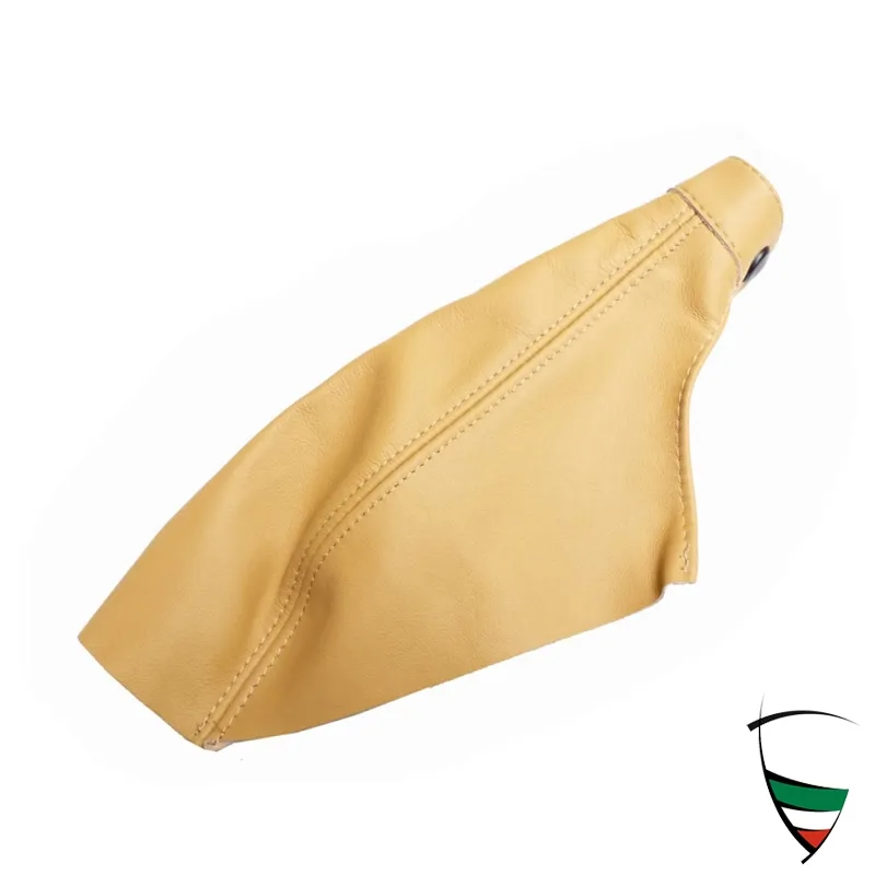 cuffia leva freno a mano, pelle beige 90-93
