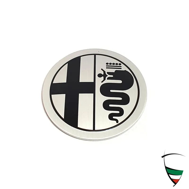 stemma per cerchi in lega argento 48mm