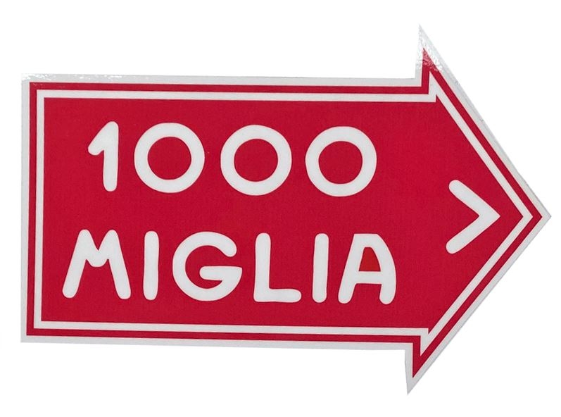 Mille Miglia Aufkleber groß ca. 150 mm