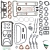 ENGINE GASKET SET 1300 WITHOUT HEAD GASKET AND OIL SEALS WITH REINZ VALVE COVER GASKET