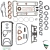 ENGINE GASKET SET 2000 WITHOUT HEAD GASKET AND OIL SEALS WITH REINZ VALVE COVER GASKET