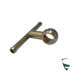 Benzinanschluss doppelt, seitlich, gerade Ausführung, verzinkt