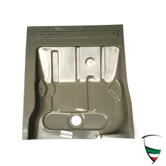 Bodenblech hinten links GT 2. Serie (5-Sitzschrauben) Giulia Sprint GT 105.02 ab FGstNr. 620282, Giulia Sprint GTV 105.36, GT Junior bis Bj. 06/1974, 1750 GTV bis FGstNr. 1375000
