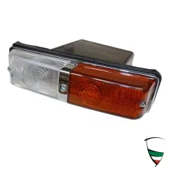 lampeggiante Altissimo sinistro con inserto cromato 63-74 arancione/bianco