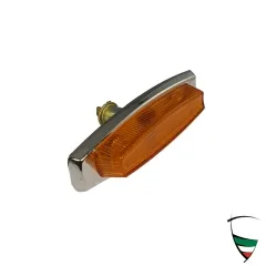lampeggiante lat. con cornice in plastica cromata, rettangolare