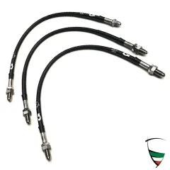 Bremsleitungen Stahlflex 105 schwarz mit ABE, Satz
