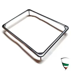 cornice portatarga Giulia/Berlina/GT in acciaio inox, pezzo unico con prigionieri filettati