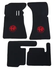alfombrillas GT padales abajo (negro con emblema rojo)