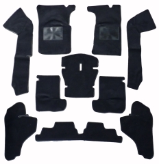 Teppichsatz Spider 90 schwarz Innenraum vorne 10-teilig