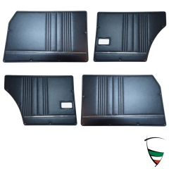 Türverkleidungsatz schwarz Giulia Nuova 1974-78 komplett (vo/hi links + rechts)