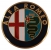 Alfa Romeo Emblem Metall selbstklebend fr Lenkradnabe D40 mm farbig 147 156 159 GT Stelvio Giulia Giulietta Mito