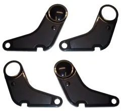 Abdeckungen für Sitzverstellung schwarz, GT 1300-1600, GTV 2000, ab 1972, 4-teilig, für 2 Sitze