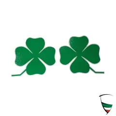 COUPLE OF STICKER "CLOVER-LEAF" 50x45 mm