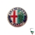 Alfa Romeo Emblem MILANO, Kunststoff 55 mm, Steckbefestigung