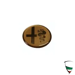 emblema Alfa Romeo per volante Spider, Giulia, GT (oro)