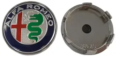 Emblema de llanta Alfa Romeo plata/color 60mm