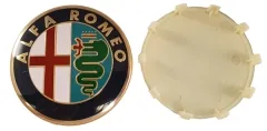 Emblema de llanta Alfa Romeo color/oro 60mm