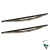 SET WIPER BLADES STAINLESS STEEL Giulia GT/ROUNDTAIL WITH HOOK ENDS