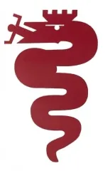STICKER "ALFA SNAKE" red