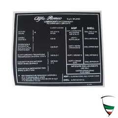STICKER - KIND OF OIL/VISCOSITY