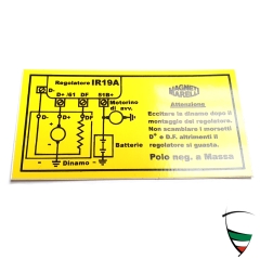 Aufkleber Lichtmaschinenregler