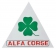 Aufkleber Alfa Corse Dreieck mit Kleeblatt ca.75x75x75mm