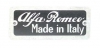 targhetta Alfa Romeo Made in Italy