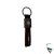 KEYCHAIN TEXTILE BLACK/TRICOLORE 123x22MM WITH KEY RING