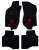 Fumatten 146 bj. 05.95-05.99 schwarz/rotes Emblem Tuftvelour gekettelt,Rckenbeschichtung:Latex Feinprgung